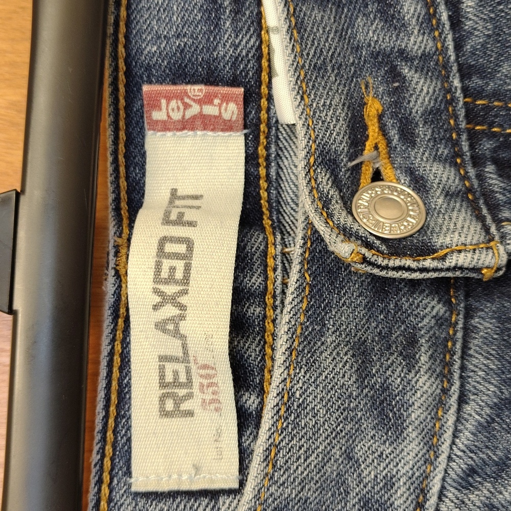 Levi's 550 Relaxed Fit Denim Jeans Classic Blue - Picture 6 of 12